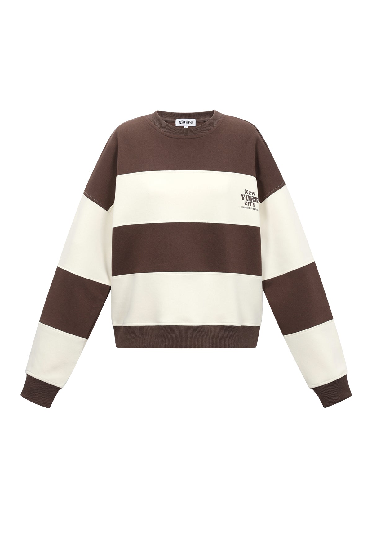 De gestreepte liefdevolle tops