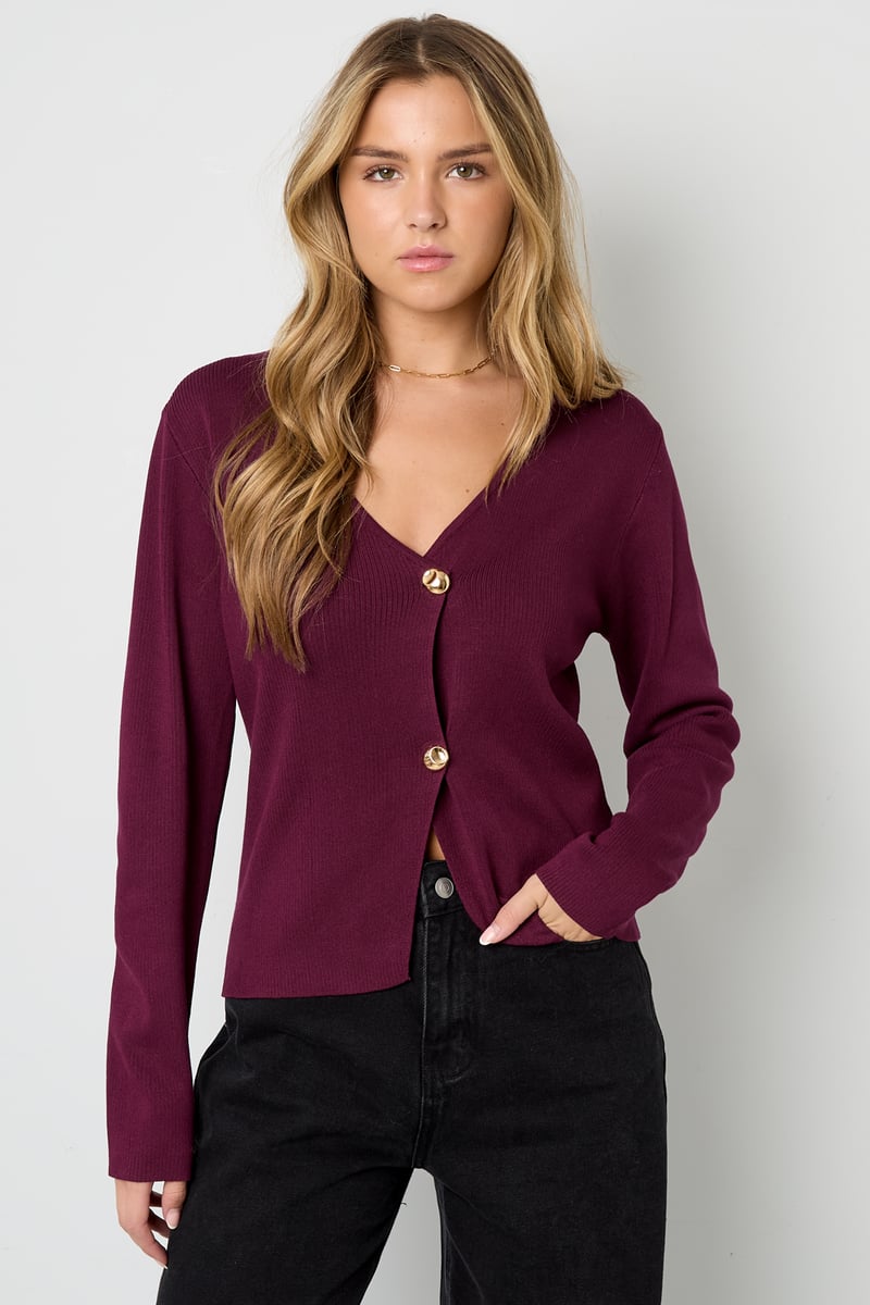 Een symmetrische cardigan